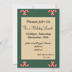 Gingerbread House Invitation