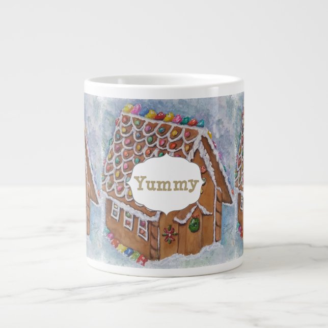 GINGERBREAD HOUSE LARGE COFFEE MUG (Front)