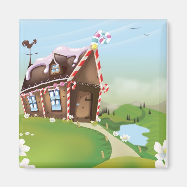 Gingerbread house magnet (Front)