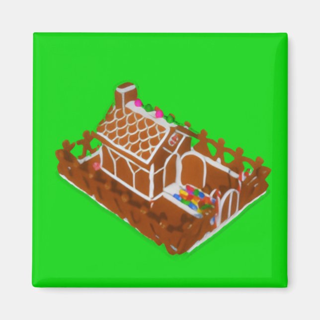Gingerbread House  Magnet (Front)