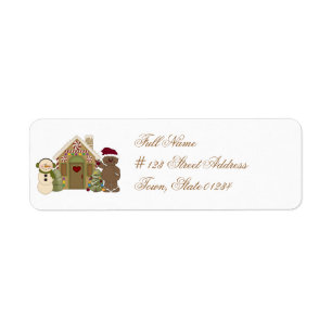 Gingerbread House Mailing Labels