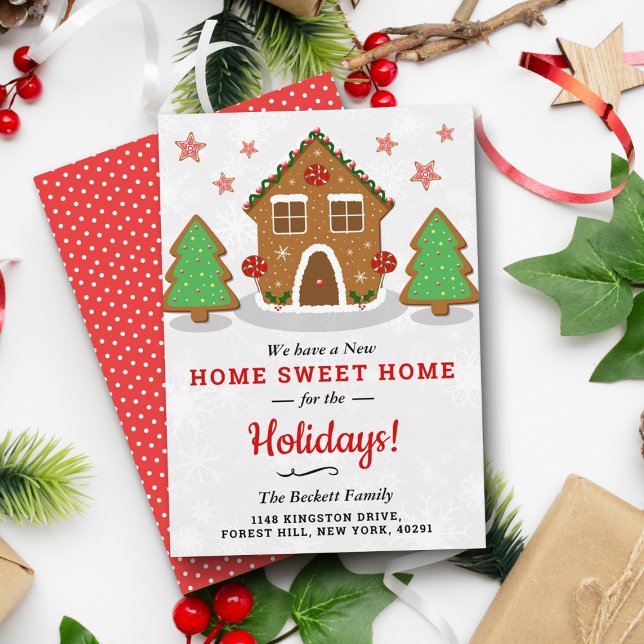 Gingerbread House New Home For The Holidays Holiday Card (Creator Uploaded)