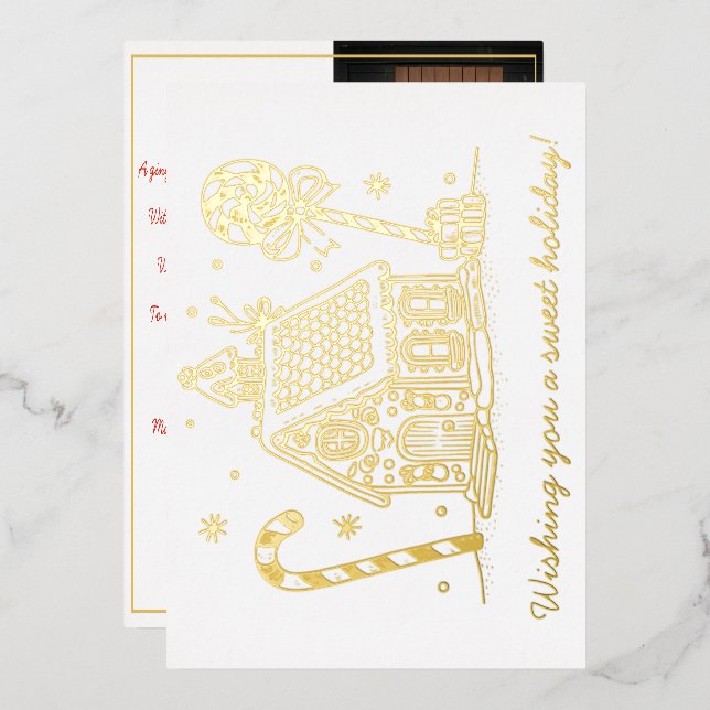 Gingerbread House | One Photo  (Front/Back)