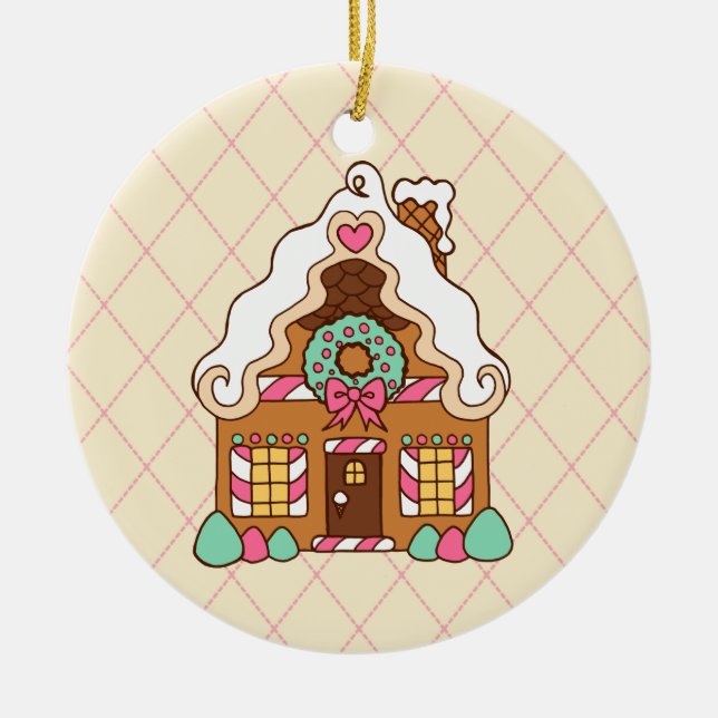Gingerbread House Ornament (Front)