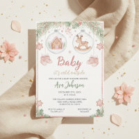 Gingerbread House Ornament Baby Shower Invitation