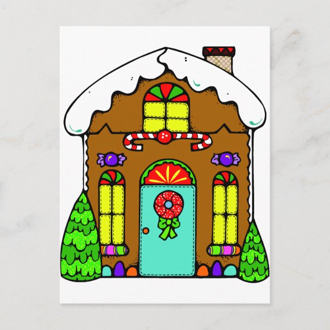 Gingerbread House Postcard (Front)
