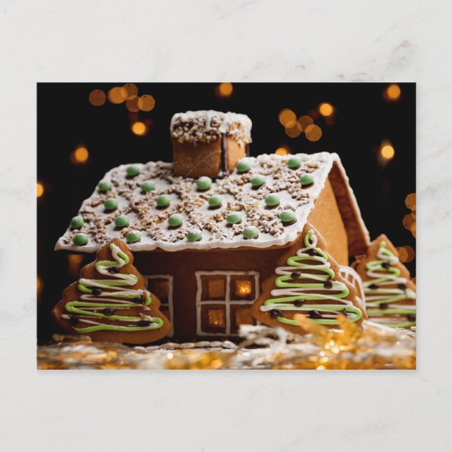 Gingerbread house postcard (Front)