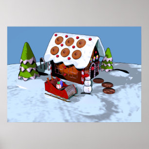 Gingerbread House Poster