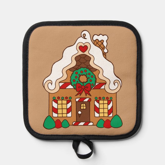 Gingerbread House Pot Holder (Front)