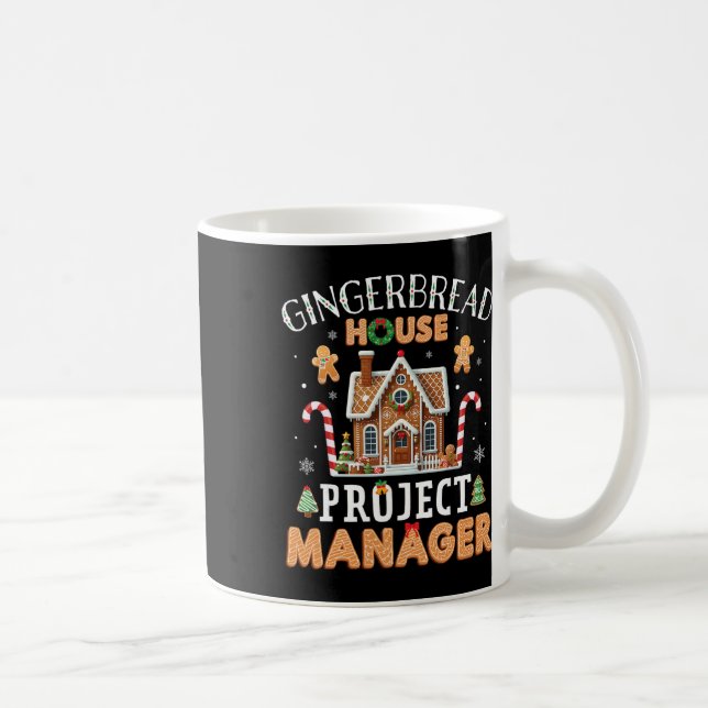 Gingerbread House Project Manager Cookie King Funn Coffee Mug (Right)