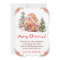 Gingerbread House Red Merry Christmas