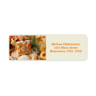 Gingerbread House Return Address Label