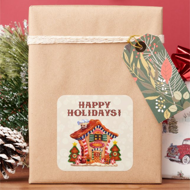 Gingerbread House sticker (Holiday)