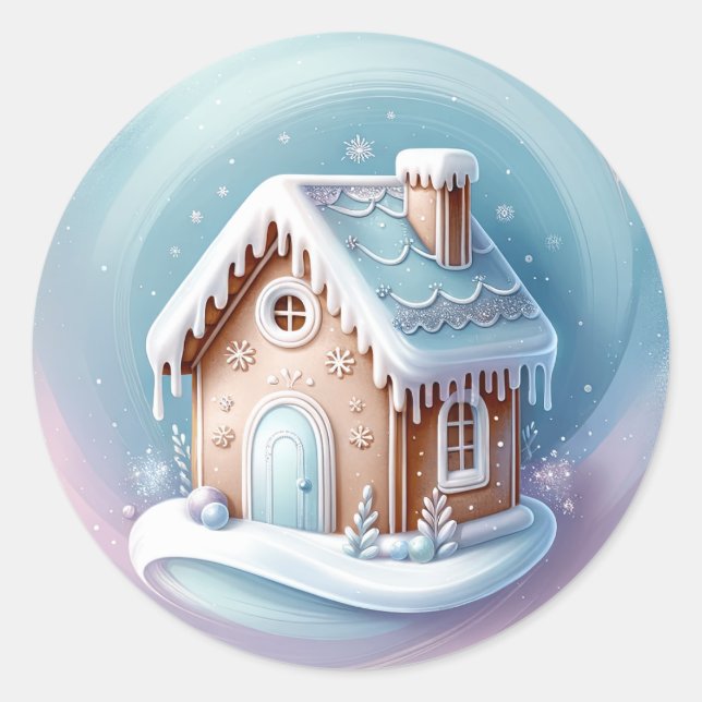 Gingerbread House sticker (Front)