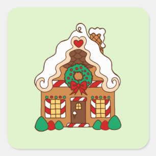 Gingerbread House Stickers
