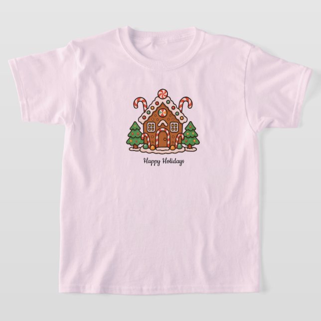 Gingerbread House T-Shirt (Laydown)