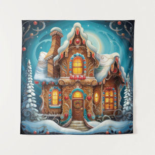 Gingerbread House Tapestry