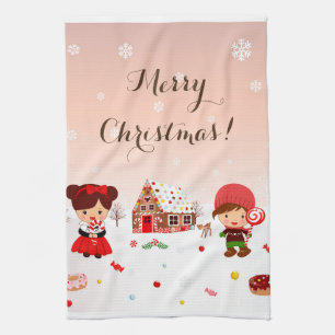 Gingerbread House Tea Towel