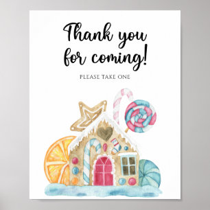 Gingerbread house - Thank you for coming Poster
