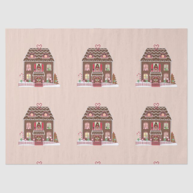gingerbread house tissue paper (Front)