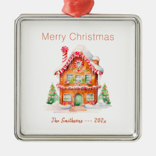 Gingerbread House Vintage Christmas Ornament