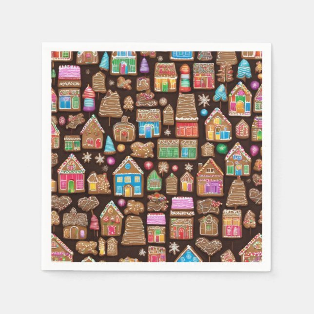 Gingerbread Houses Napkin (Front)