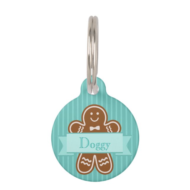 Gingerbread Hugs Pet Tag (Front)