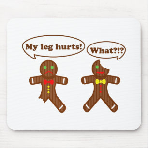 Gingerbread Humour Mouse Pad