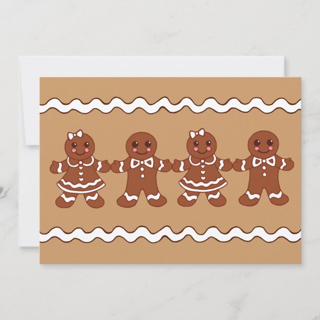 Gingerbread Invitations (Front)