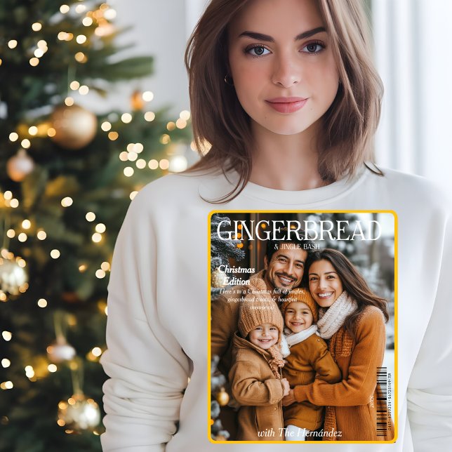 Gingerbread & Jingle Christmas Magazine cover Sweatshirt (Gingerbread & Jingle Christmas Magazine cover Sweatshirt)