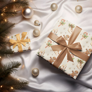 Gingerbread Joy – Whimsical Holiday Wrapping Paper