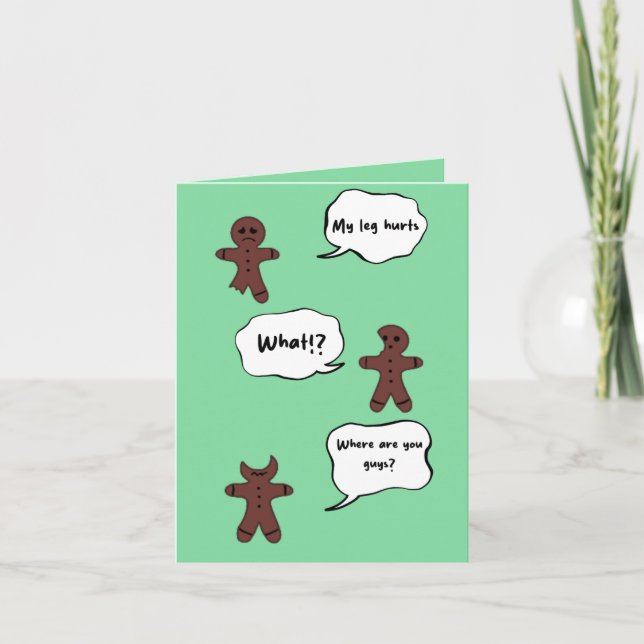 Gingerbread kerst card (Front)
