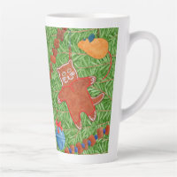 GINGERBREAD KITTY Tall Latte Mug