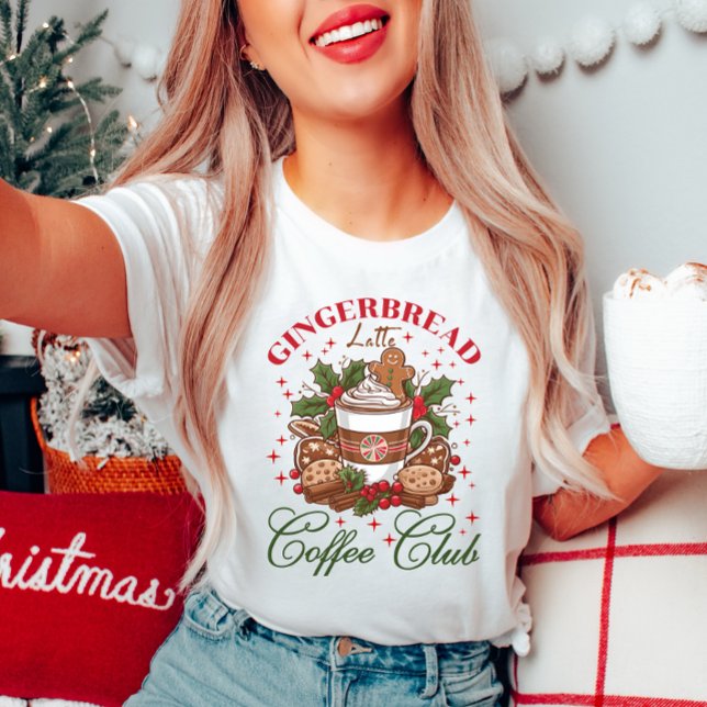 Gingerbread Latte Coffee Club T-Shirt  (Creator Uploaded)