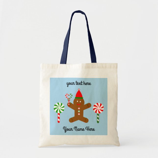 Gingerbread Man #1 Tote Bag (Front)