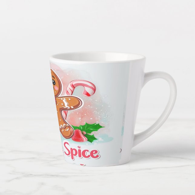 Gingerbread Man and Candy Cane Christmas Mug (Right)