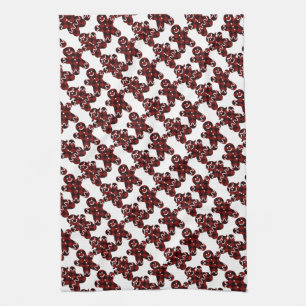 Gingerbread Man and Women Tea Towel