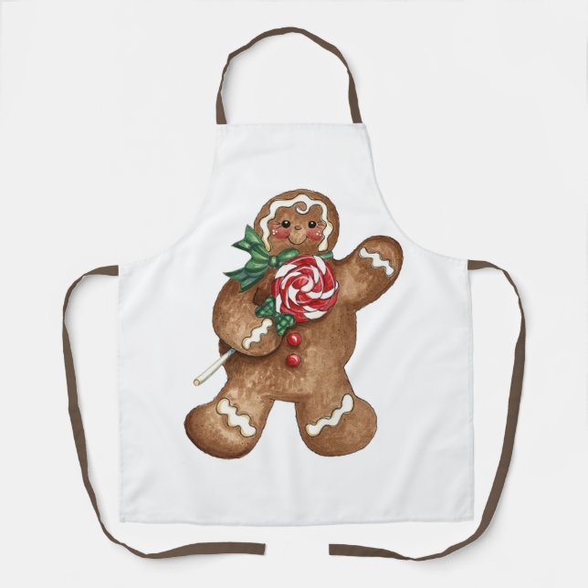 Gingerbread Man Apron (Front)