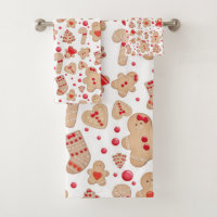 Gingerbread Man Baked Cookies Rustic Holiday