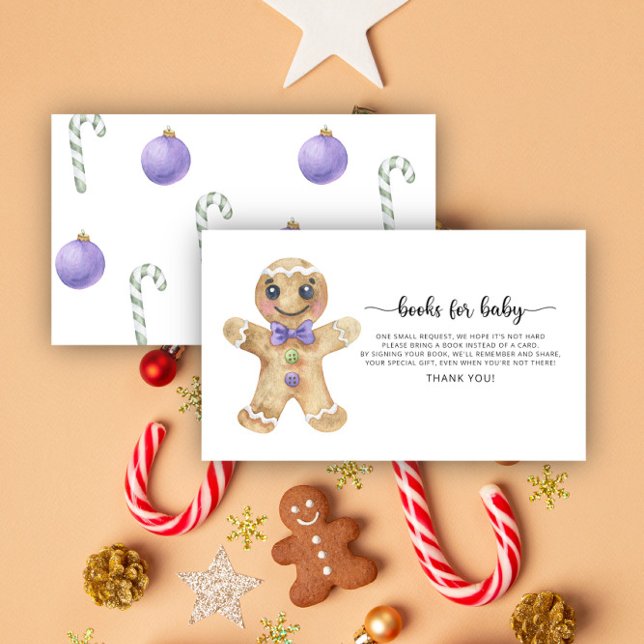 Gingerbread man books for baby ticket  enclosure card (Creator Uploaded)