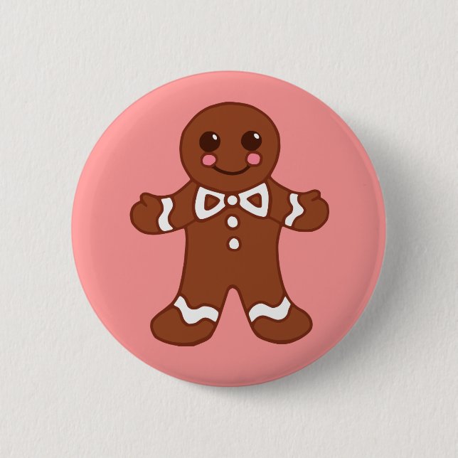 Gingerbread Man Button (Front)