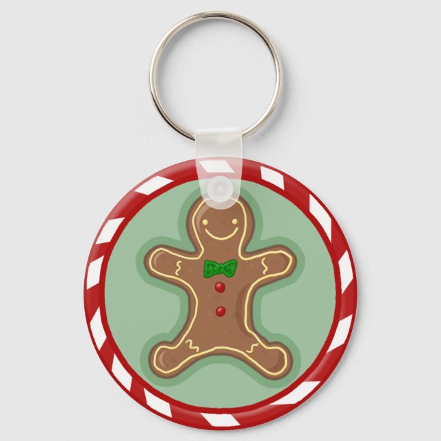 Gingerbread Man Candy Key Ring (Front)