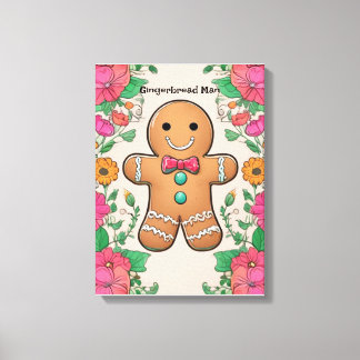 Gingerbread Man Canvas Print