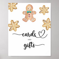 Gingerbread man - cards and gifts baby shower