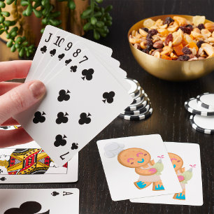 Gingerbread Man Chef with Piping Bag Playing Cards