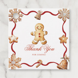 Gingerbread Man   Christmas Baby Shower  Favour Tags