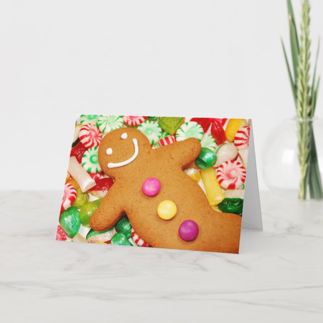 Gingerbread man christmas card (Front)