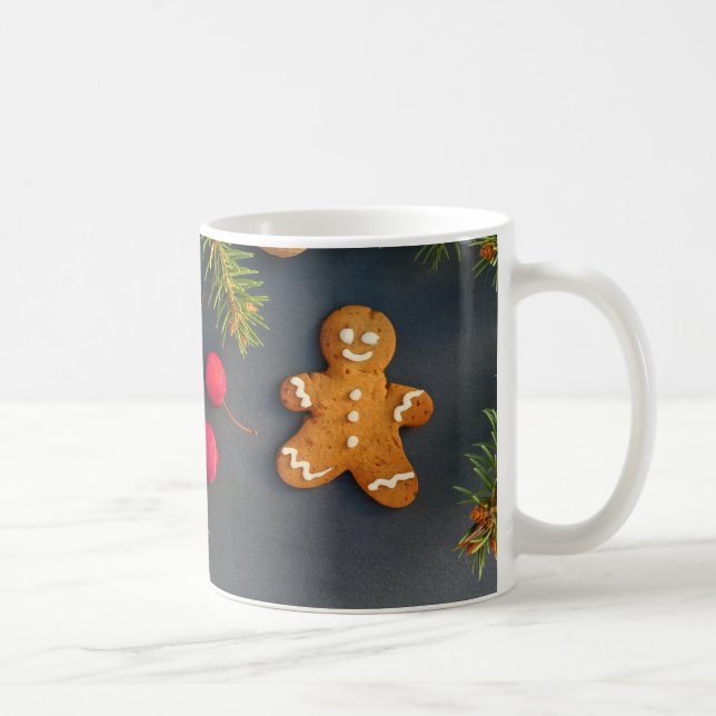 Gingerbread man Christmas Coffee Mug (Right)
