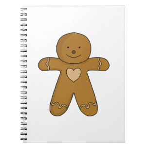 GingerBread Man Christmas Cookie Notebook