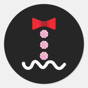 Gingerbread Man Christmas Costume Cookie Baking Classic Round Sticker